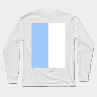 Blackburn Rovers Sky Blue and White Half design Long Sleeve T-Shirt